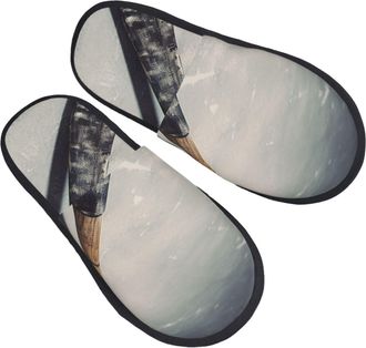 Generic Sliders Hockey Stick Reusable Cotton Slippers Anti-Skid Shoes For Winter Big Kid Adult M