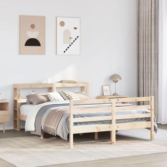 vidaXL Vidaxl - Estructura De Cama Sin Colch&oacute;n Madera De Pino Maciza 120x200 Cm