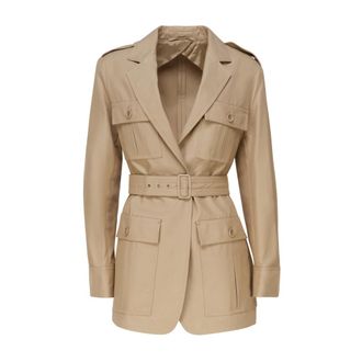 Max Mara Dames, Mantels, Bruin, Maat: XS Katoen