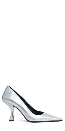 by FAR Womens Viva Pump In Silver Leather