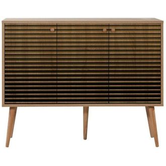 Dmora Aparador Dpavarin, Buf&eacute; De Sal&oacute;n, Aparador De Sal&oacute;n, Despensa De Cocina, 120x36h90 Cm, Roble - Dmora