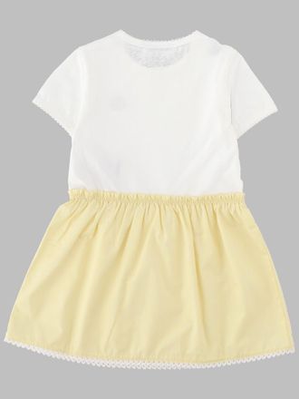 Moncler Short-Sleeved Cotton Dress - Multicolor