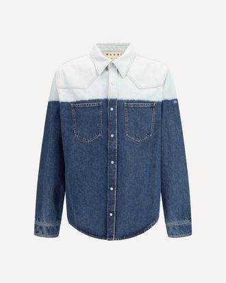 Marni Dip-dye denim Shirt Male 48