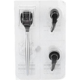 OEM Rodillo De Microagujas 3 En 1: Compresa Fr&iacute;a Para Los Poros, 2 Cabezales De Repuesto, 540 Agujas, Cuidado De La Piel Y Masaje