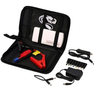 Trade Shop Trade Shop Traesio - Avviatore Emergenza Con Borsa Auto Luce Starter Power Bank 9000mah Portatile Pinze Batteria