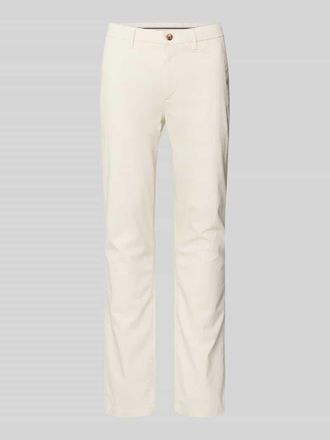 Tommy Hilfiger Slim Fit Chino aus Baumwoll-Mix Modell BLEECKER in Offwhite, Gr&ouml;&szlig;e 31/32