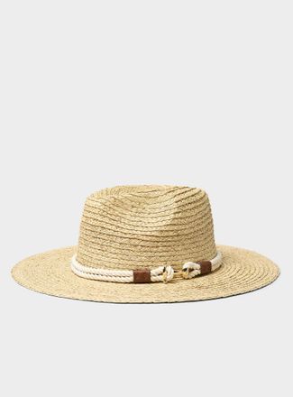 Lauren Ralph Lauren Womens Twisted cord braided raffia hat