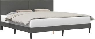 vidaXL Estructura De Cama Gris Oscuro 180 X 200 Cm Tela De Pana Vidaxl