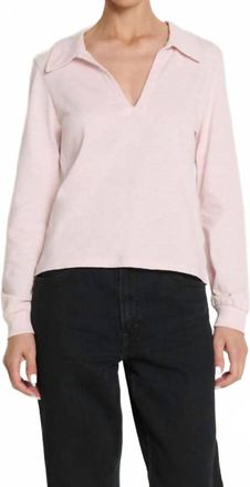 Nation Ltd Kimberly Polo Tee In Blush