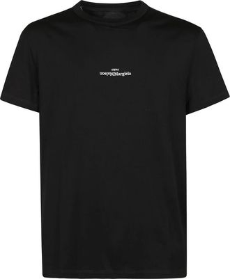 Maison Margiela Casual Katoenen T-Shirt voor Mannen - Heren - T-shirts - Zwart - L - Katoen - Tops