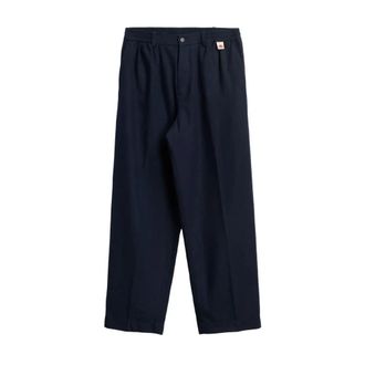 Kappa Giovani Bissao Chino - Heren - Wijde Broeken - Blauw - S - Wol - Broeken