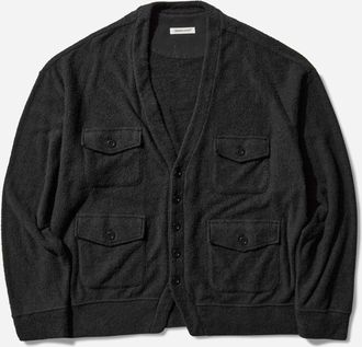 Undercover Men s Patch Pockets Cardigan Black