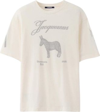 Jacquemus Off White Graphic Crew Neck T-Shirt