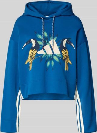 adidas Regular Fit Hoodie aus Baumwoll-Mix in Dunkelblau, Gr&ouml;&szlig;e XS