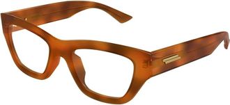 Bottega Veneta Stijlvolle Bril Bv 1360O Kleur 002 - Dames - Brillen - Bruin - 49 MM - Accessoires