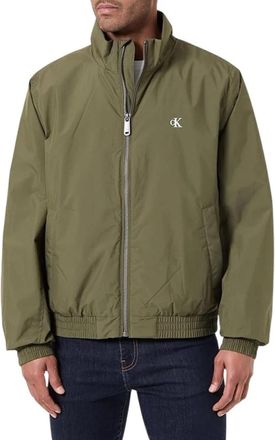 Calvin Klein Ripstop Gewatteerd Bomberjack - Heren - Bomber jackets - Groen - M - Leer - Jassen