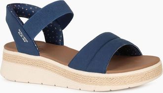Skechers Womens Slip In Bobs Sun Ray Womens Sandals - Navy - Size: 8