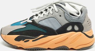 adidas Boost 700 Wash Orange Size 39 1/3 Multicolor Mesh and Suede Low Top Sneakers