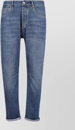 Brunello Cucinelli denim straight-leg jeans