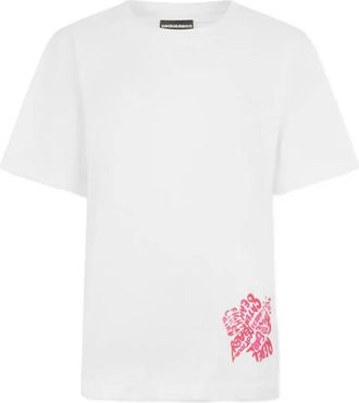 Dsquared2 Hibiscus T-shirt met print - Wit