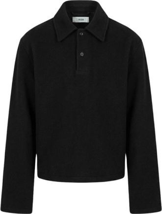 Rier Fleece Polo - Heren - Ronde hals truien - Zwart - L - Truien & Vesten