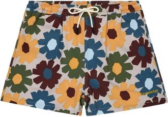 Knowledge Cotton Apparel Stretch AOP Swimshorts Badehose f&uuml;r Herren | bunt