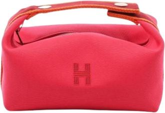 Herm&egrave;s Borsa Vintage in Tela Pre-owned - - Pre-owned - Donna - Rosa - ONE SIZE