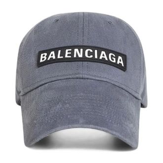 Balenciaga Accessoires, Heren, Grijs, M, Katoen, Logo Baseball Cap
