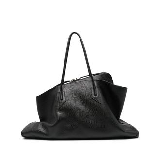 The Attico La Passeggiata M Leather Tote Bag