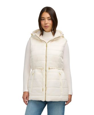 Pajar Womens Isabelle Lightweight Reversible Faux Mink Vest