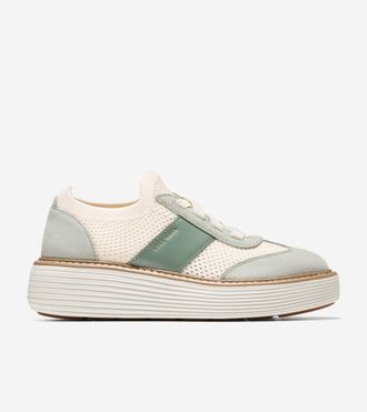 Cole Haan Womens &Oslash;riginal Grand Max Stitchlite Platform Sneakers - Green Size 10.5