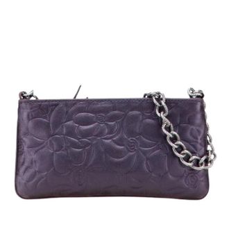 Chanel Borsa a spalla vintage in pelle di agnello pre-owned - - Pre-owned - Donna - Viola - ONE SIZE
