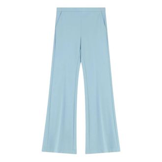 Imperial Pantalone a zampa - Dames - Wijde Broeken - Blauw - L - Broeken