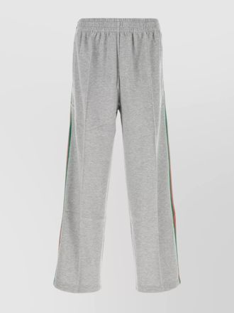 Gucci casual joggers with side stripes and wide leg