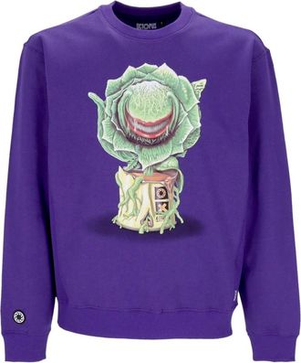 Octopus Paarse Crewneck Sweatshirt - Heren - Sweatshirts - Paars - S - Katoen - Hoodies & sweatvesten