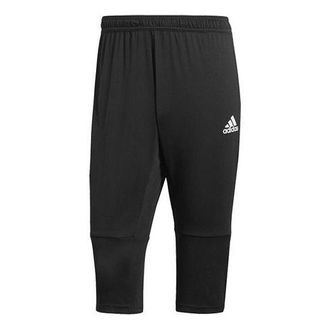 adidas Soccer Training Running Sport Trousers Mens Black CF4384