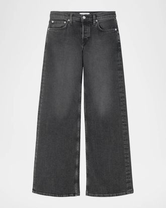 Re/Done Laurel Mid-Rise Wide-Leg Jeans
