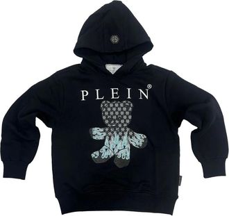 Philipp Plein Hooded Sweatshirt - male - Philipp Plein - Kids Sweatshirts - Black - 12 Y - Kids