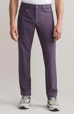 Rhone Momentum Water Repellent Flat Front Golf Pants in Shadow Plum/Navy at Nordstrom Rack, Size 33