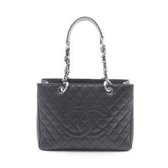 Chanel Black Leather Tote Bag (Pre-Owned)