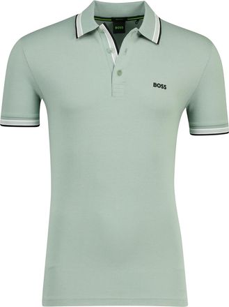 HUGO BOSS Poloshirt Boss Green paddy 3 knoops groen pique