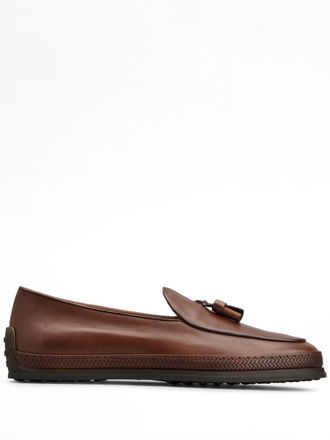 Tod's Gomma leather mocassin loafers - Brown