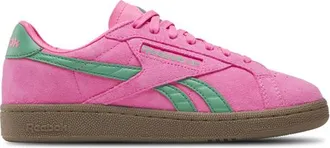 Reebok Womens Club C Grounds UK - Shoes Atomic Pink/Upgrade Green/Gum Size 10.0
