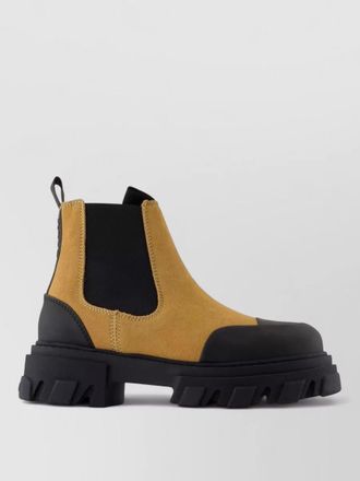 Ganni low chelsea ankle boots leather