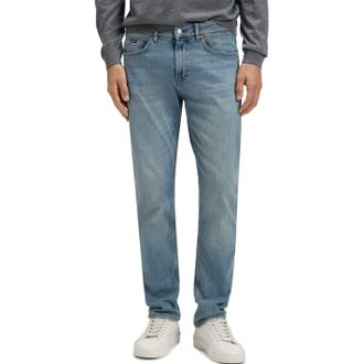 HUGO BOSS Mens H Delaware 10263385 02 Slim Fit Jeans in Bright Blue