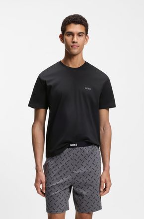 HUGO BOSS Shorty BOSS Relax, Herren, Gr. XL, dunkelgrau 026, Jersey, Obermaterial: 100% Baumwolle, unifarben, regular fit kurz, Rundhals, Homewear-Sets Shorty, 