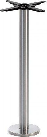 Netfurniture Stainless Steel Round Floor Fixed Table Base 1050 mm