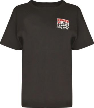 Maison Margiela Stijlvolle T-shirts en Polos - Dames - T-shirts - Zwart - M - Tops