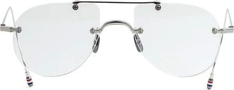 Thom Browne Occhiali tondi - Argento