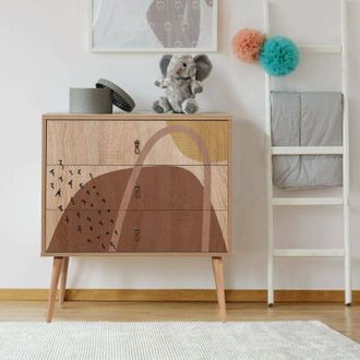 Dmora Cassettiera Apricale, Settimino multiuso, Com&ograve; camera da letto, Mobile con cassetti, 80x40h89 cm, Multicolore - Dmora